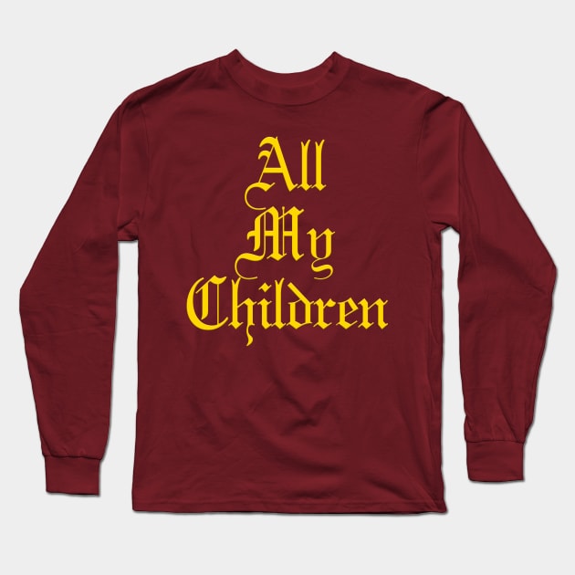 All My Children TV Show Family Album Logo Long Sleeve T-Shirt by HDC Designs